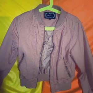 pink bomer jacket